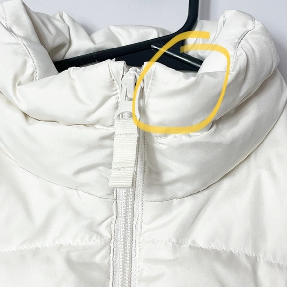 Lands’ End Ivory/Off White Puffer Vest Size Small 6-8 - Picture 5 of 9